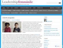 Tablet Screenshot of leadershipfemminile.org