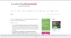 Desktop Screenshot of leadershipfemminile.com