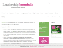 Tablet Screenshot of leadershipfemminile.com